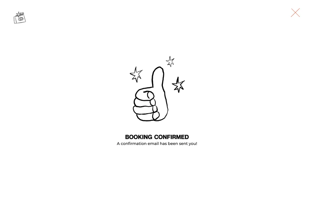 Booking confirmed